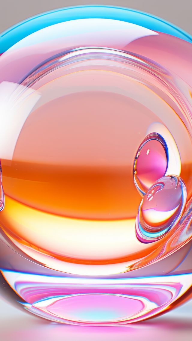 iPhone 15 pro, glass, colorful (vertical)