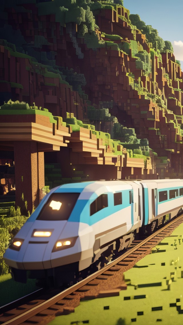 Minecraft 2024, train (vertical)
