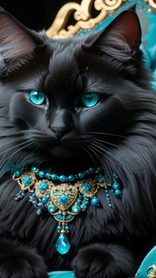 cat, black, user avatar (vertical)