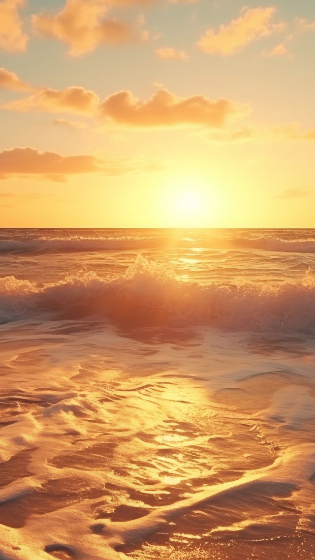 beach, sea, ocean, sunset (vertical)