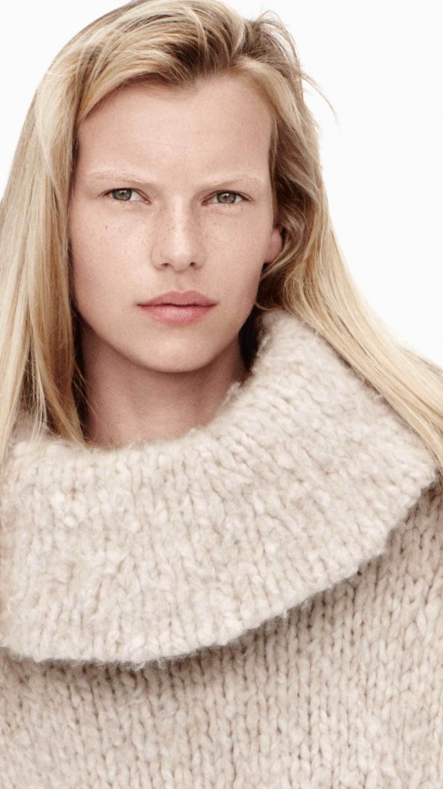 Lina Berg, model, spring 2015 top models, blonde, look, white background (vertical)