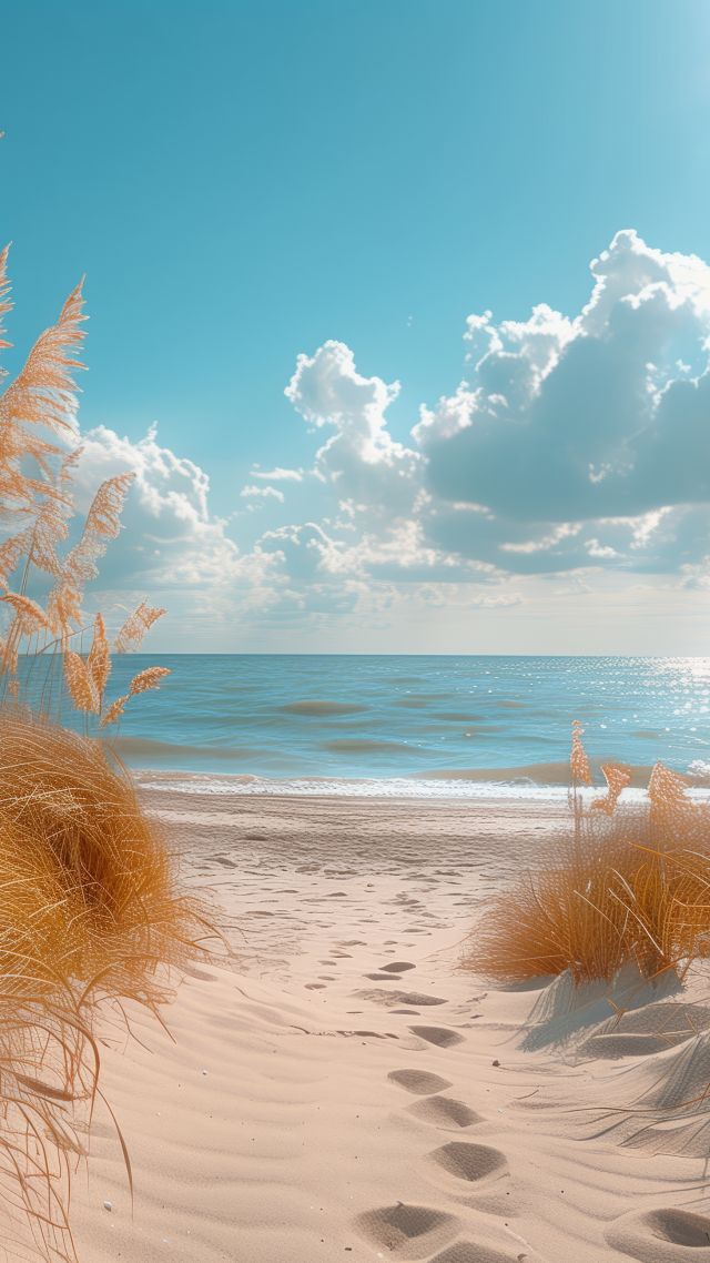 beach, sand, sea, ocean (vertical)