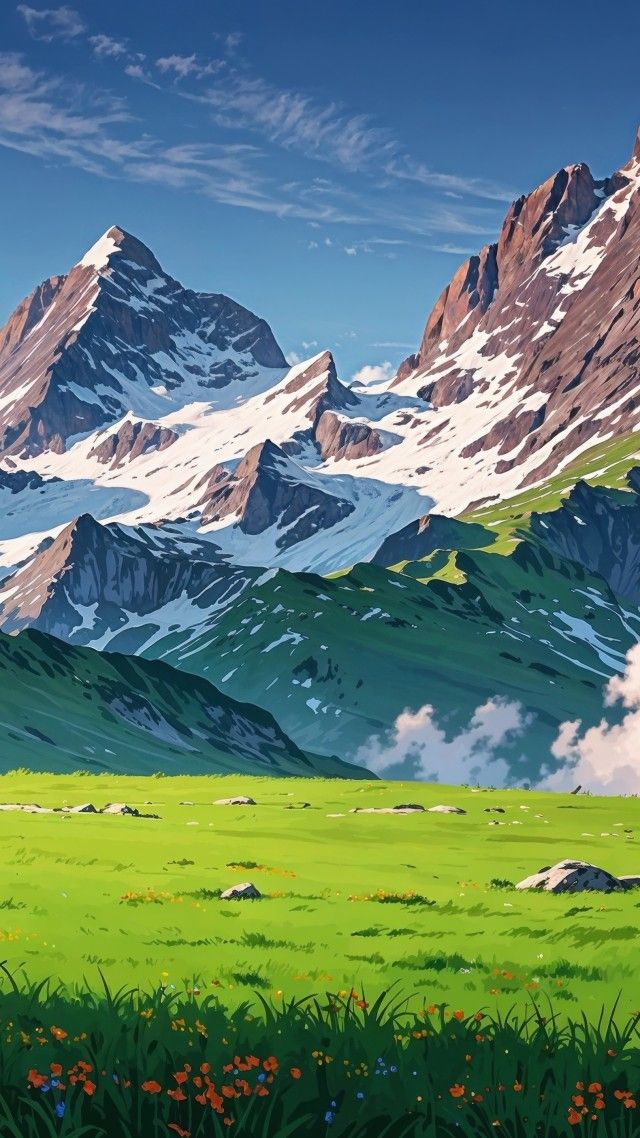 swiss alps wallpaper, weather, alpine landscapes, background for mobile wallpaper (vertical)