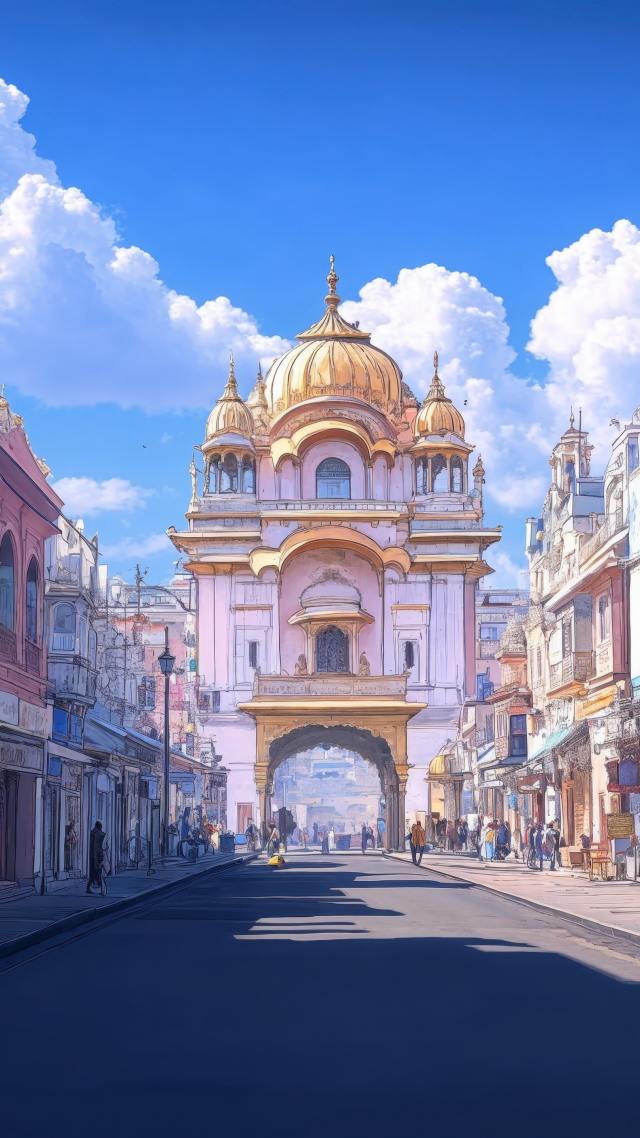 temple architecture wallpaper, ancient ruins, architectural photography, background for mobile wallpaper (vertical)