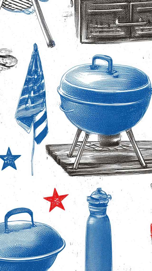 labor day bbq wallpaper, summer cookout, barbecue recipes, background for mobile wallpaper (vertical)