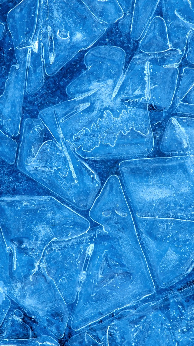 ice, 4k, 5k wallpaper, pattern, blue, background (vertical)
