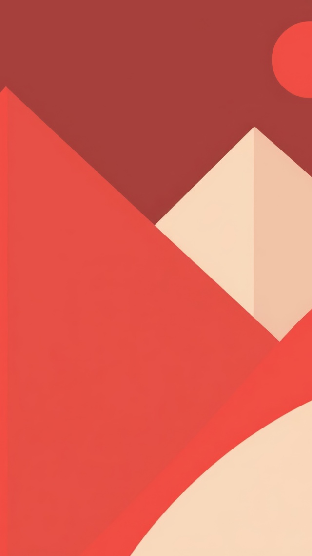 red image wallpaper, simple shape, vibrant background, background for mobile wallpaper (vertical)