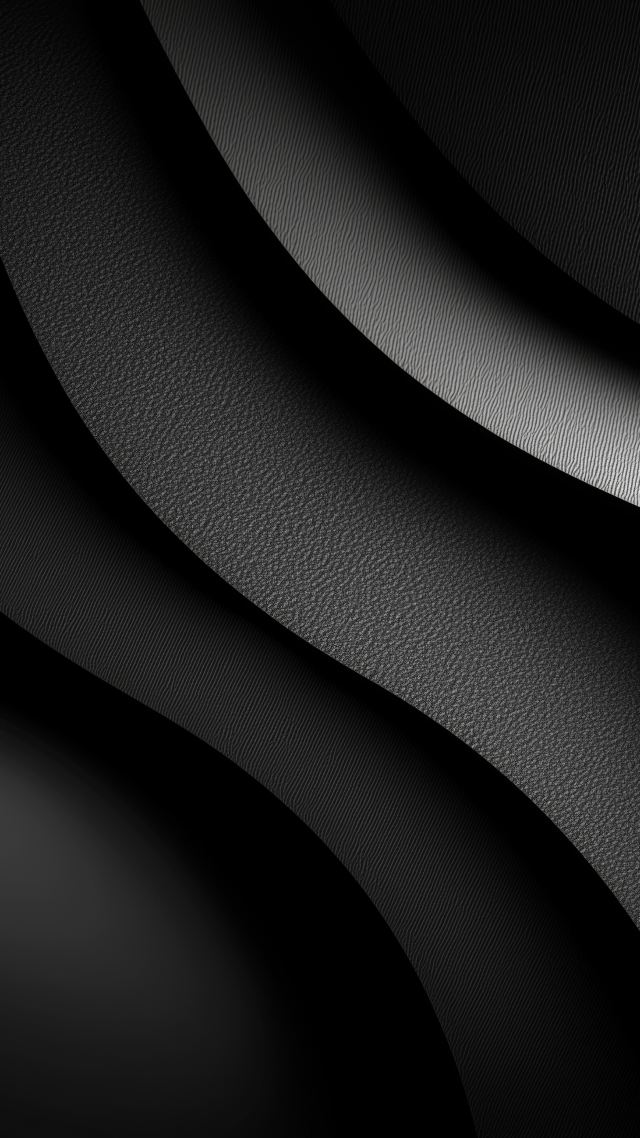 black waves wallpaper, hard surface, dynamic motion, background for mobile wallpaper (vertical)