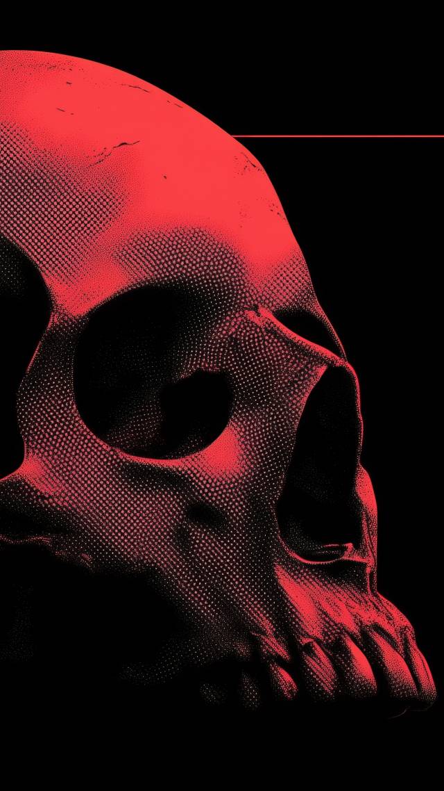 skulls wallpaper, gothic art, skull art, background for mobile wallpaper (vertical)