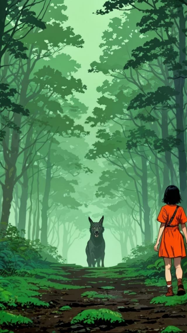 nature spirit wallpaper, mystical forest, mythical creatures, background for mobile wallpaper (vertical)