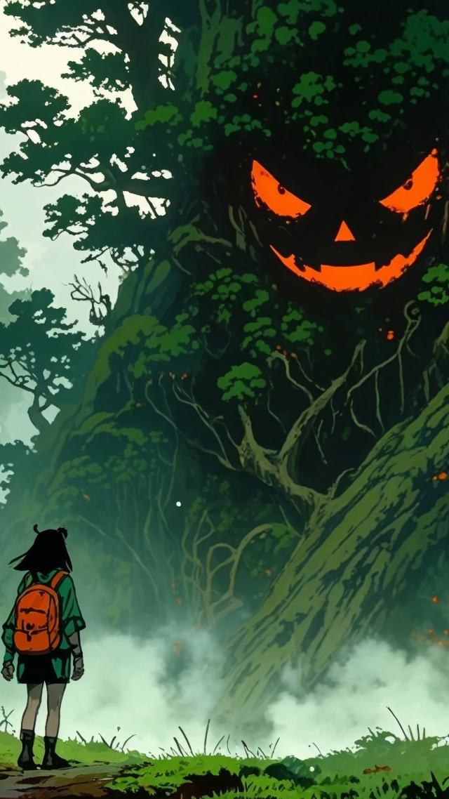 nature spirit wallpaper, enchanted woods, dark forest, background for mobile wallpaper (vertical)