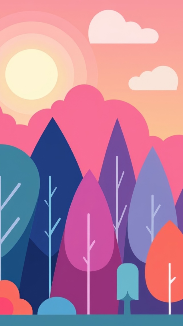 color block designs wallpaper, modern minimalist art, calming aesthetics, background for mobile wallpaper (vertical)