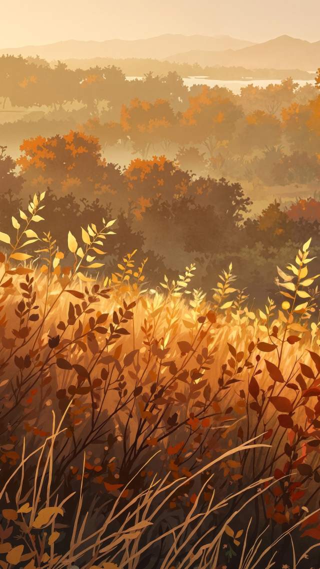 scenic landscapes wallpaper, pumpkin patches, golden harvest, background for mobile wallpaper (vertical)