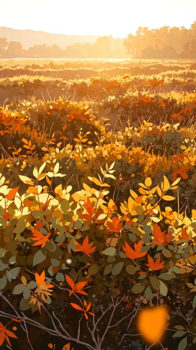 autumn landscapes wallpaper, colorful landscapes, picturesque views, background for mobile wallpaper (vertical)