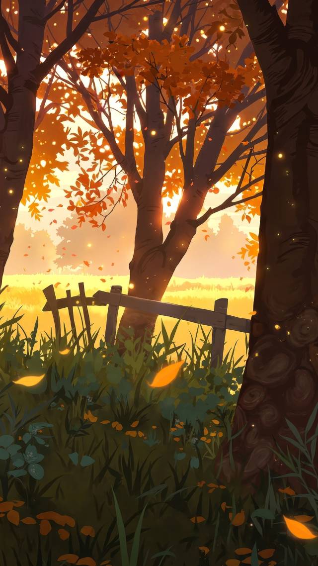 autumn landscapes wallpaper, scenic vistas, rural landscapes, background for mobile wallpaper (vertical)