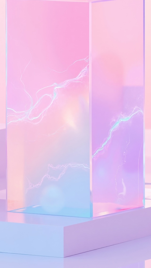 liquid glass wallpaper, minimalist ui, digital design, background for mobile wallpaper (vertical)