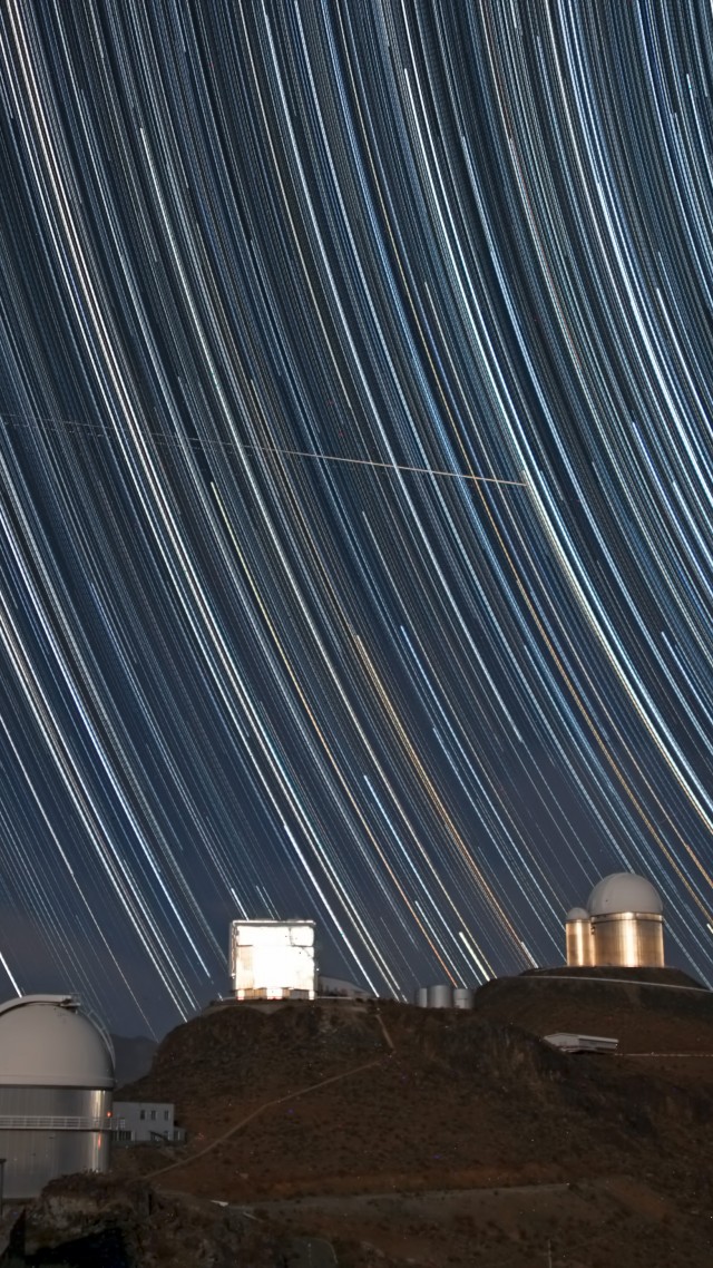sky, exposure, observatory, astronomy, photo, stars, night (vertical)