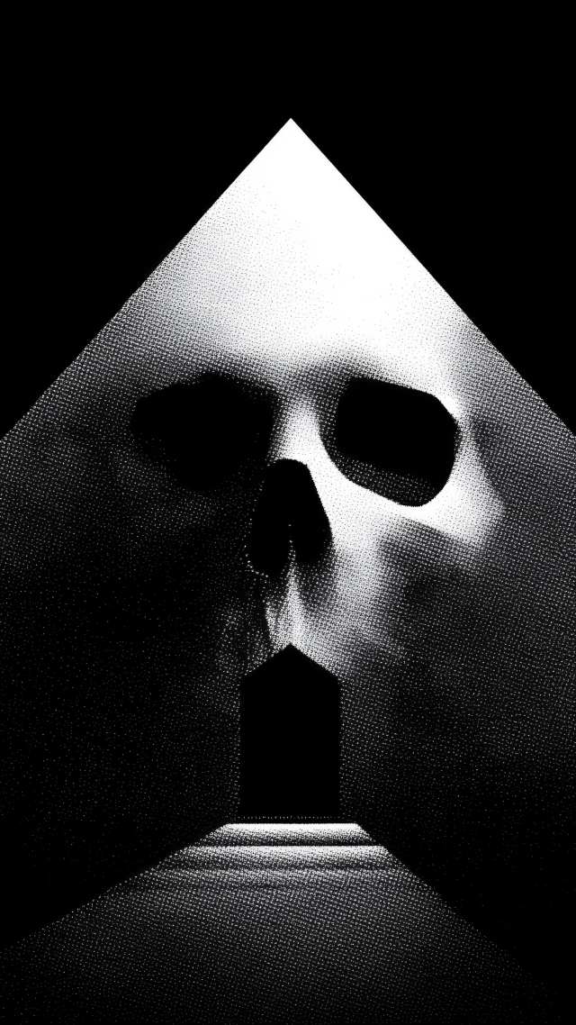 dark art wallpaper, haunting imagery, spooky aesthetic, background for mobile wallpaper (vertical)