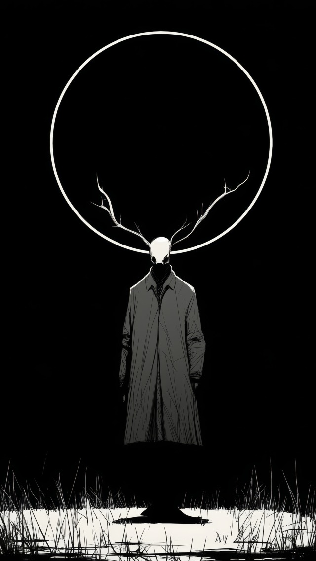 dark fantasy wallpaper, spooky art, supernatural themes, background for mobile wallpaper (vertical)