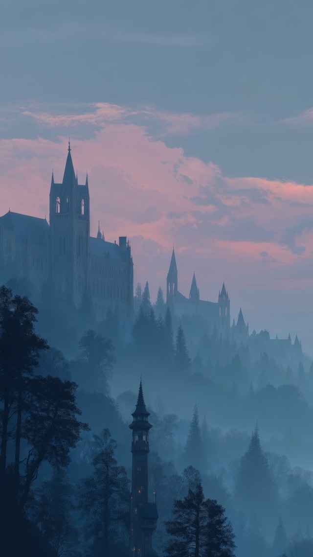 halloween night wallpaper, supernatural themes, spooky scenery, background for mobile wallpaper (vertical)