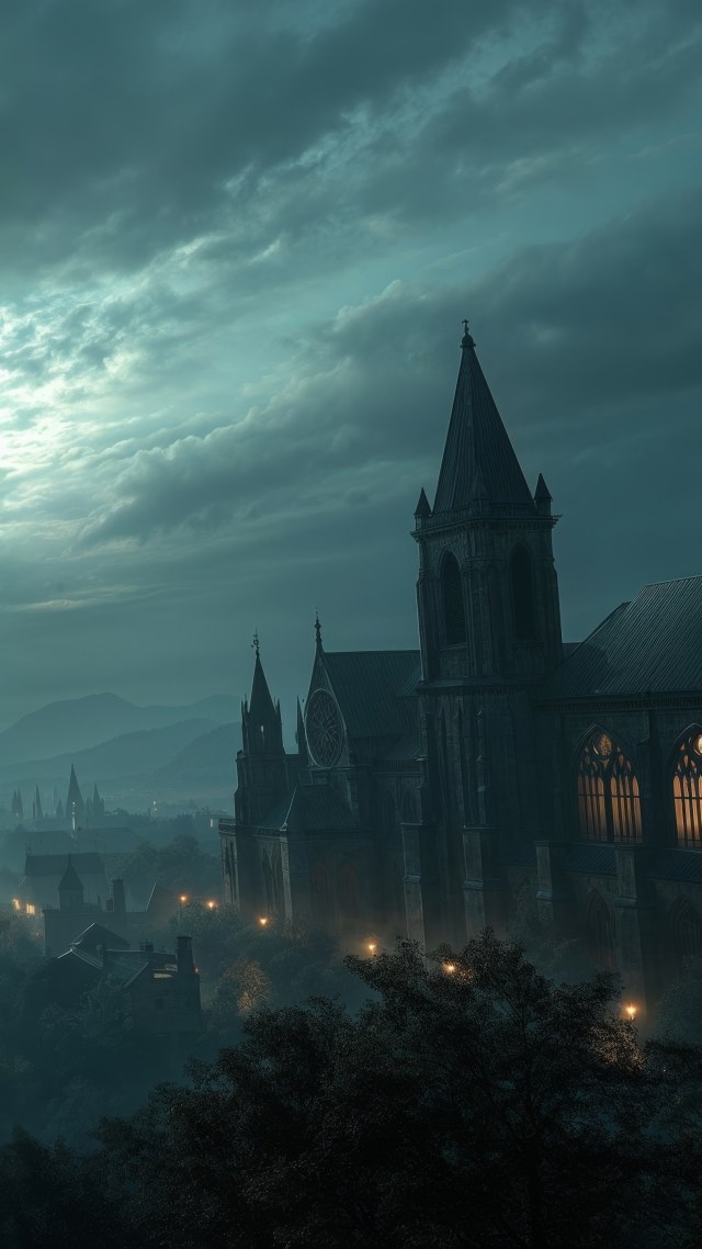 gothic halloween wallpaper, witchcraft, cryptic, background for mobile wallpaper (vertical)