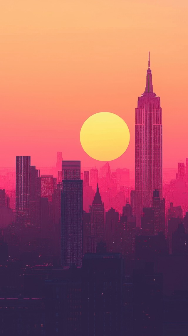 skyscraper wallpaper, nyc, skyline, background for mobile wallpaper (vertical)