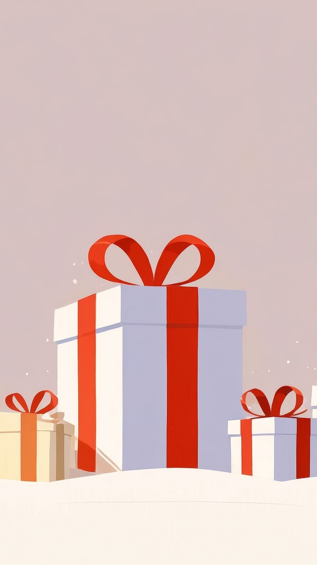 wrapping paper wallpaper, holiday gifts, present ideas, background for mobile wallpaper (vertical)