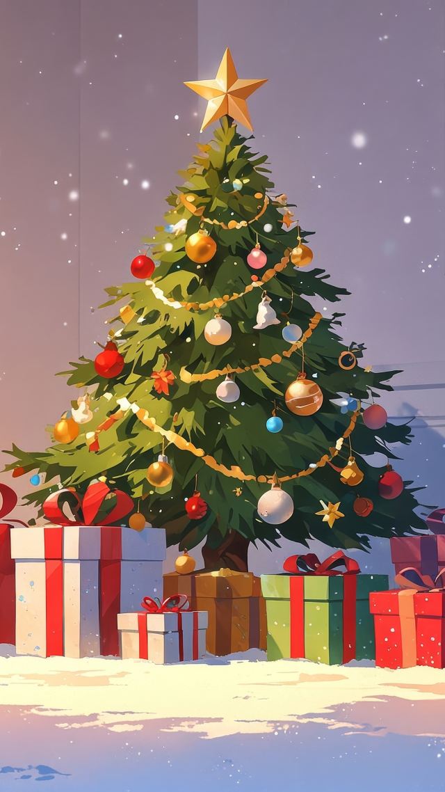 christmas gift wallpaper, gift ideas, last-minute gifts, background for mobile wallpaper (vertical)