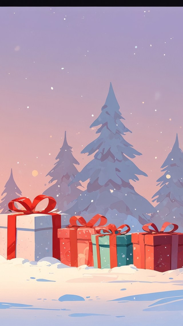 holiday shopping wallpaper, unique holiday gifts, gift ideas, background for mobile wallpaper (vertical)