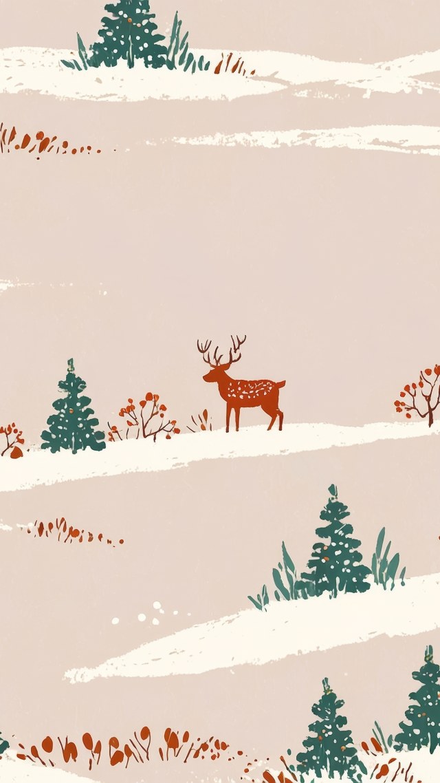 holiday wallpapers wallpaper, festive imagery, retro holiday decor, background for mobile wallpaper (vertical)