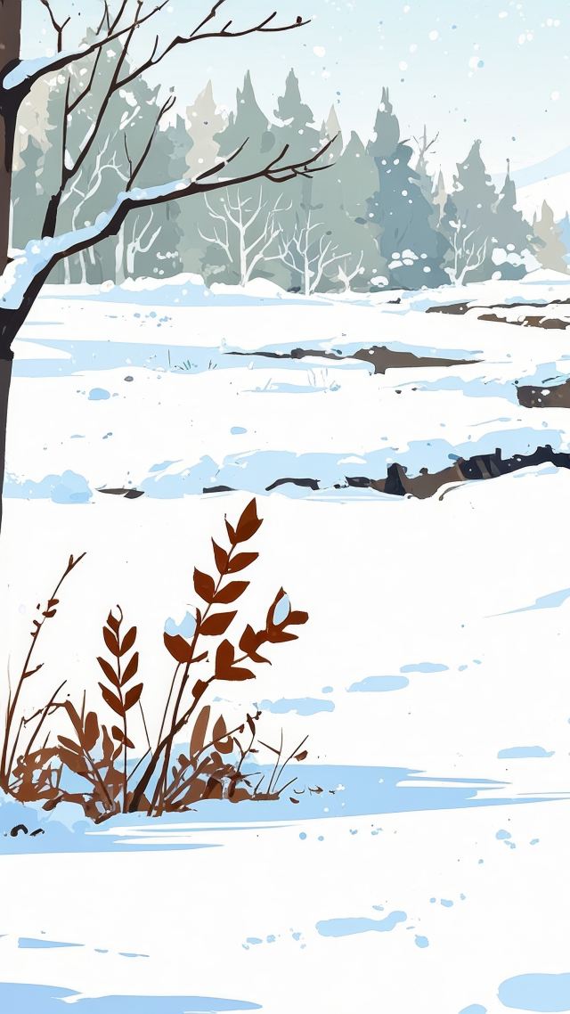 magical winter wallpaper, warm blankets, winter magic, background for mobile wallpaper (vertical)