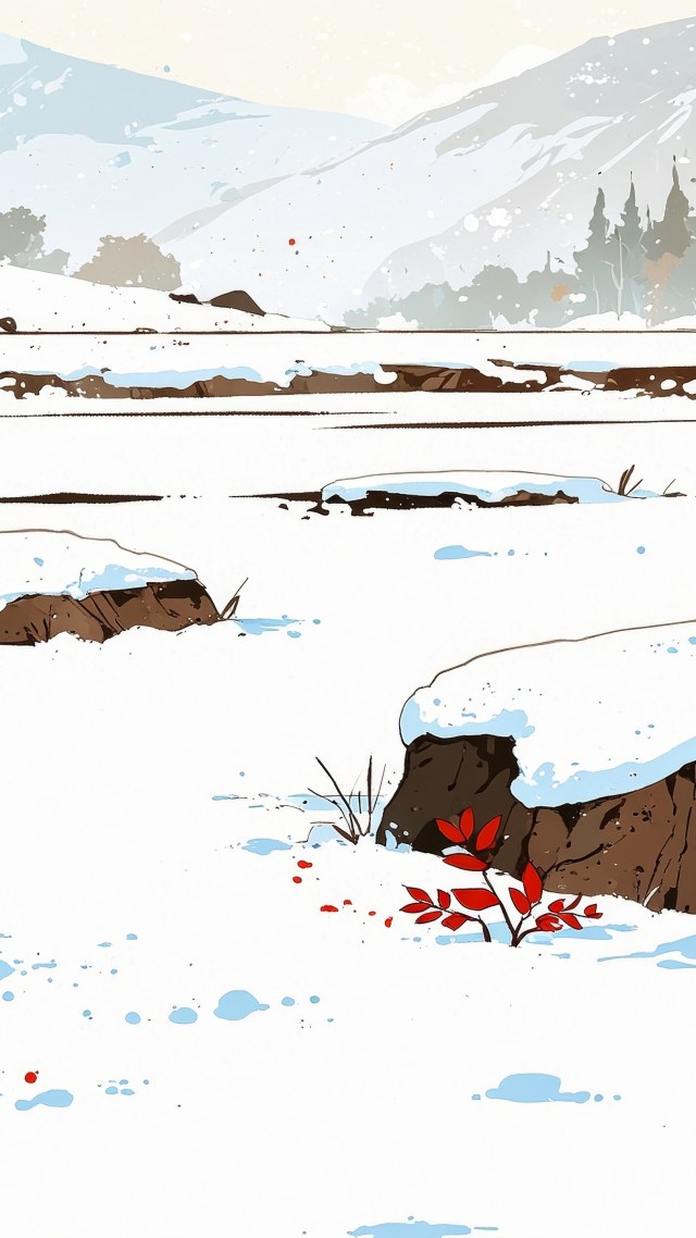 snowy mountains wallpaper, cozy fireside, hot cocoa, background for mobile wallpaper (vertical)