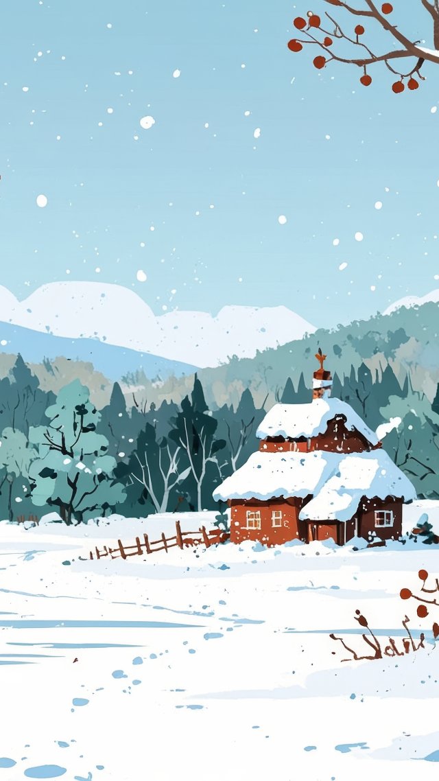 hot cocoa wallpaper, warm beverages, winter landscape photography, background for mobile wallpaper (vertical)