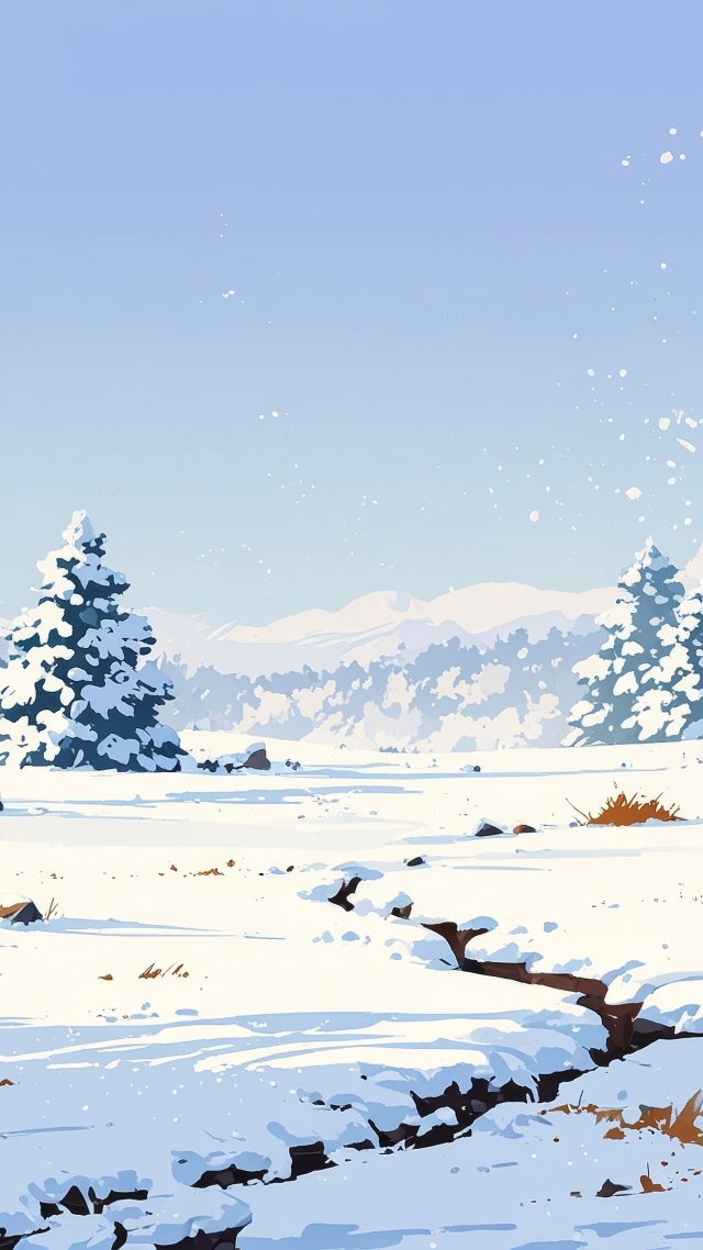 cozy cabins wallpaper, winter magic, snowy scenes, background for mobile wallpaper (vertical)