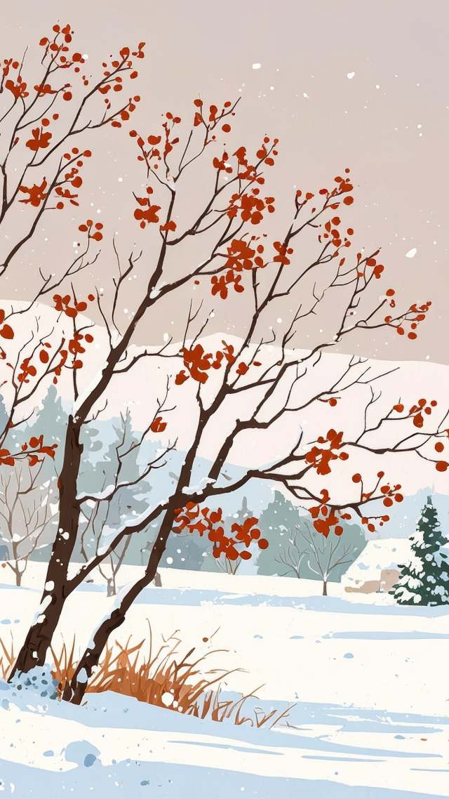 warm blankets wallpaper, snow-covered mountains, snowy scenes, background for mobile wallpaper (vertical)