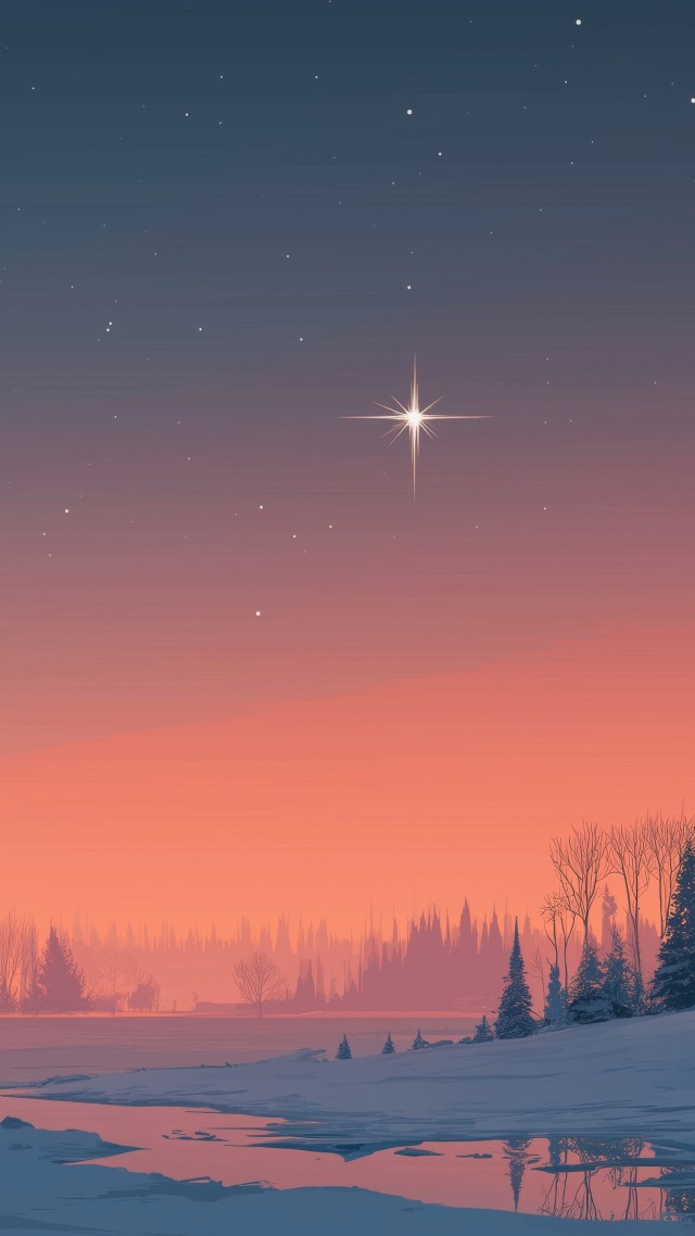 bethlehem star wallpaper, holiday lights, winter solstice, background for mobile wallpaper (vertical)