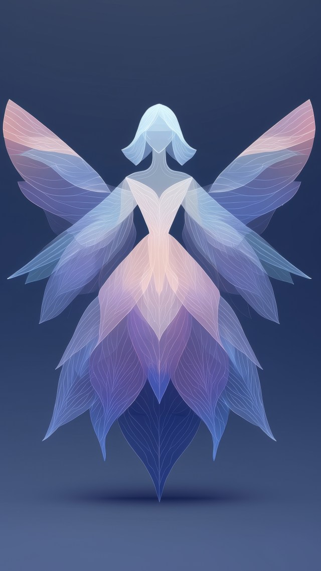 angel wallpaper, christmas angel figurines, joyful celebrations, background for mobile wallpaper (vertical)