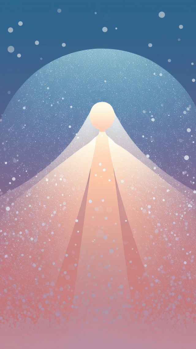 angel wallpaper, christmas tree ornaments, winter decorations, background for mobile wallpaper (vertical)