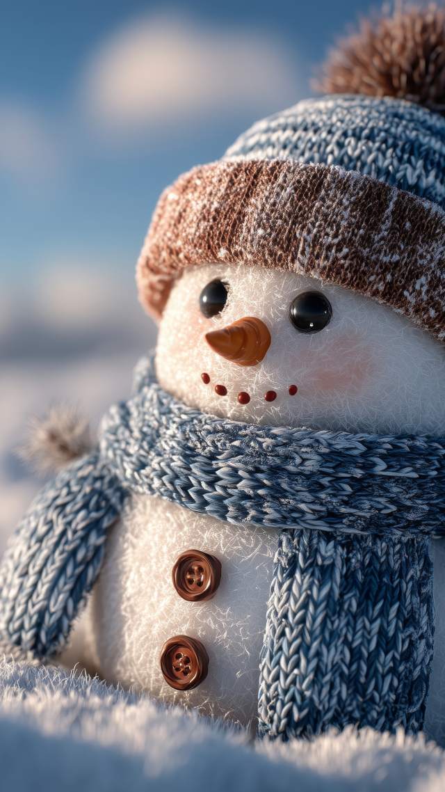 decorations wallpaper, cute snow, cute winter, background for mobile wallpaper (vertical)
