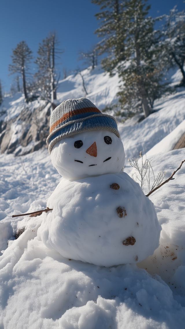 snow sculpture wallpaper, snowy mountain, mountain landscape, background for mobile wallpaper (vertical)