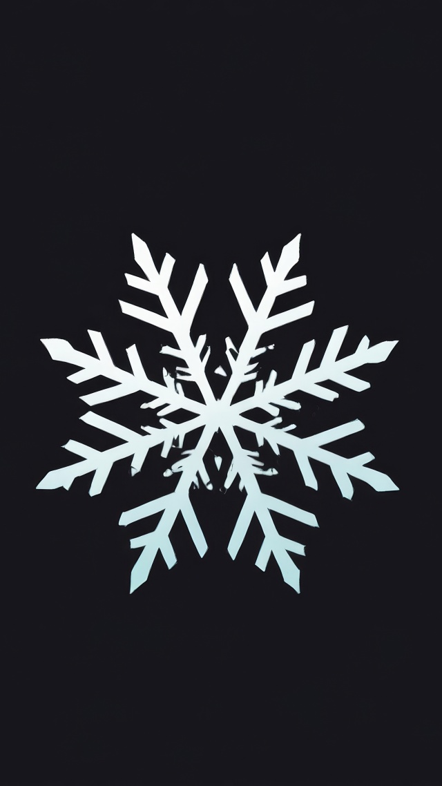 snowflake wallpaper, crystallized, decorative design, background for mobile wallpaper (vertical)