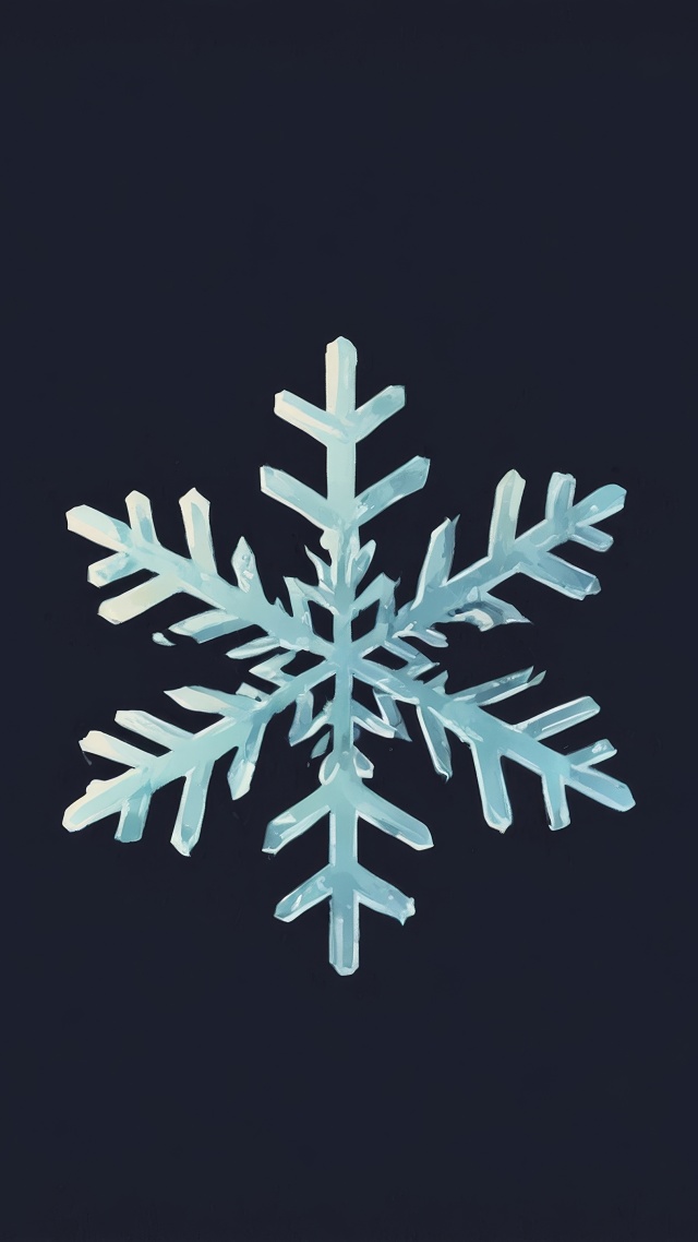 snowflake wallpaper, crystallized, winter pattern, background for mobile wallpaper (vertical)