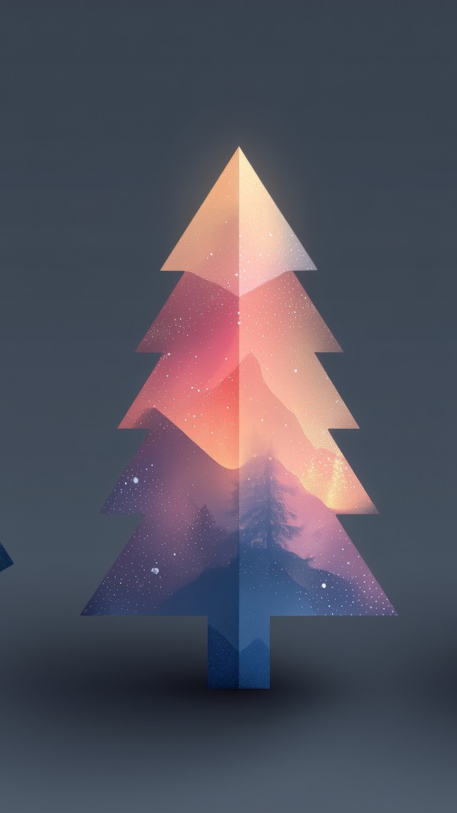 winter tree wallpaper, tranquil landscapes, 4k nature background, background for mobile wallpaper (vertical)