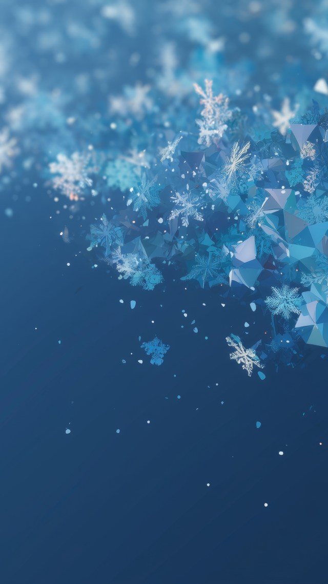 snow patterns wallpaper, minimalistic design, winter aesthetics, background for mobile wallpaper (vertical)