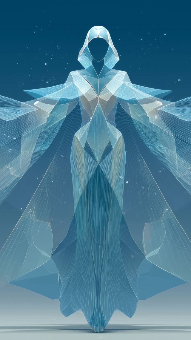 crystal sculpture wallpaper, ice sculpture festival, artistic ice, background for mobile wallpaper (vertical)