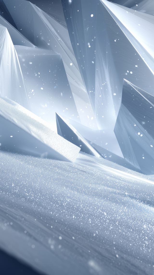 icy background wallpaper, blue ice, crystalline patterns, background for mobile wallpaper (vertical)