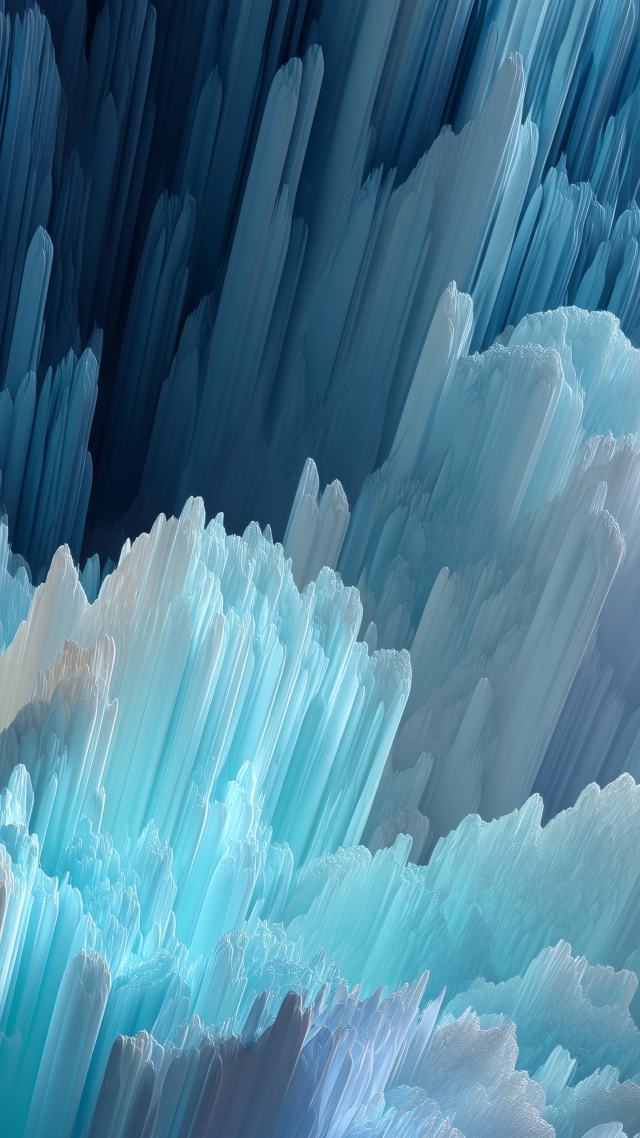 crystalline texture wallpaper, ice patterns, crystalline beauty, background for mobile wallpaper (vertical)