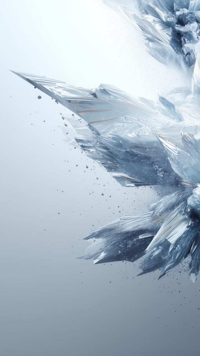 ice texture wallpaper, blue hues, abstract ice, background for mobile wallpaper (vertical)