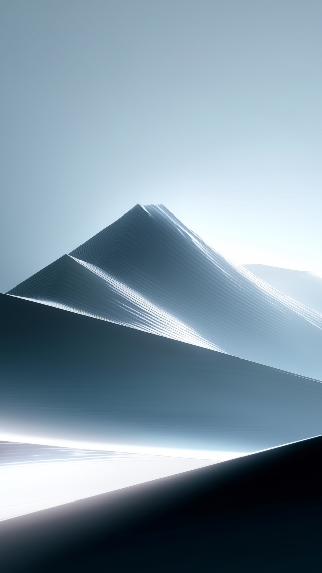 modern abstract wallpaper, minimalist ice, cold aesthetics, background for mobile wallpaper (vertical)