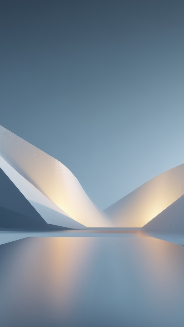 modern abstract wallpaper, minimalist ice, abstract winter art, background for mobile wallpaper (vertical)